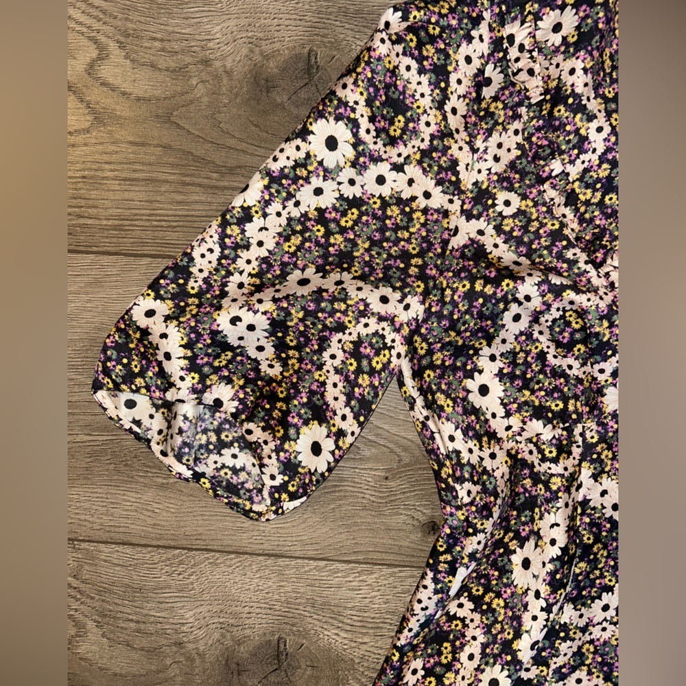 NWT SANDRO 100% Silk V-Neck Dress Size 38 (US 6) - Picture 8 of 13